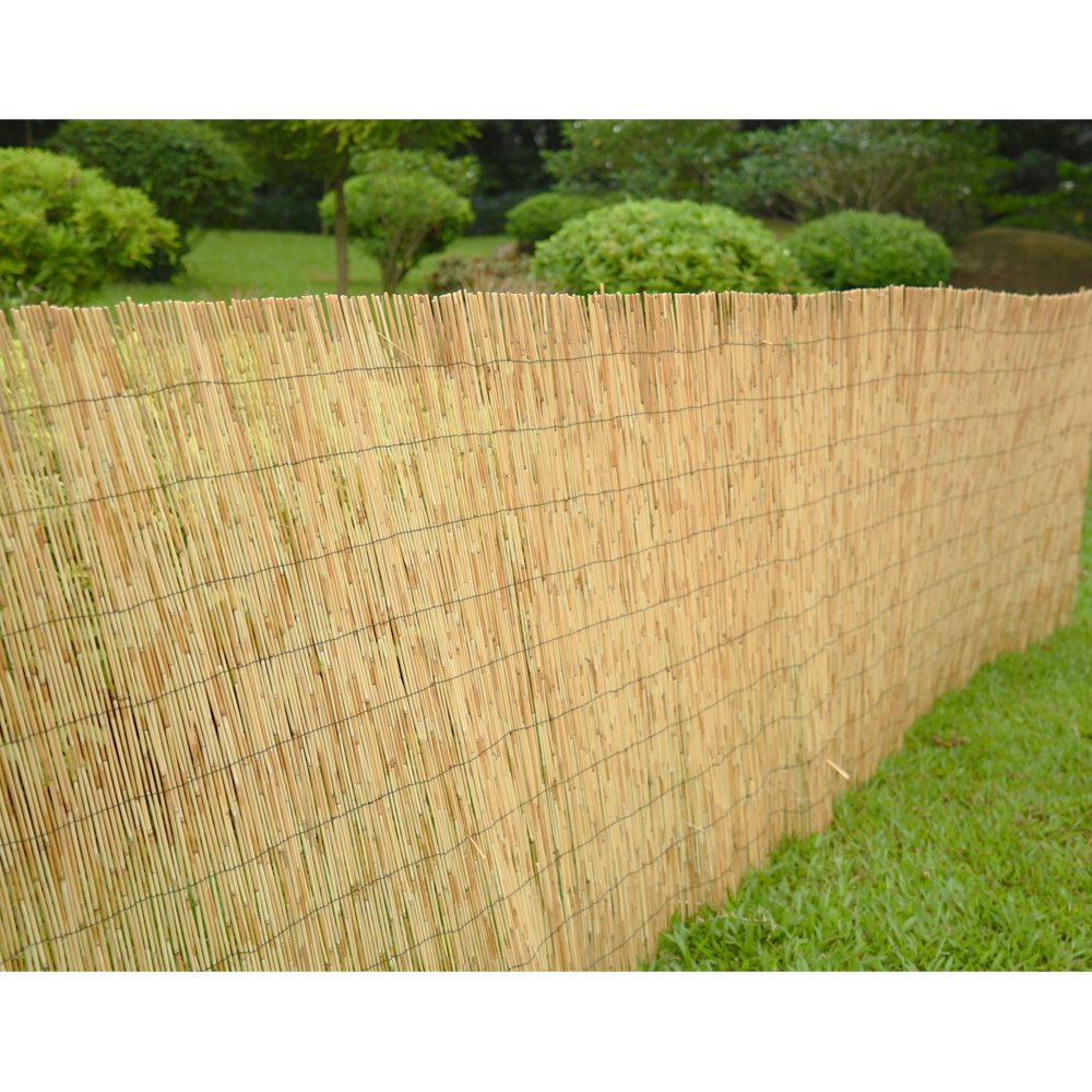 Tuff Concepts Garden Screening Roll Wooden Fence Panel 4m Natural
