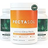 EcoNugenics Detox Rescue Supplement Bundle for Men & Women – PectaSol Modified Citrus Pectin Fiber + 2 GlyphoDetox Bottles — Safely Removes Pesticides & Agricultural Toxins, Offers Total-Body Support