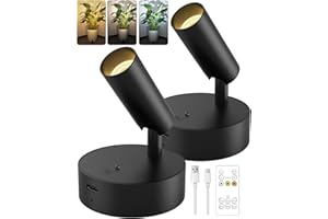 GOODEA Wireless LED Spotlight, Battery Powered Picture Lights, Uplighting Indoor, Stick Spot Light for Wall Art Display Accen