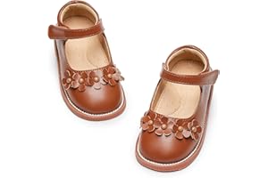 Flaryzone Toddler Little Girl Mary Jane School Uniform Oxfords Flat Dress Shoes