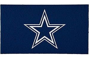 Team Sports America NFL Dallas Cowboys Sports Doormat | Indoor Outdoor Entrance | 28 x 16 Inches | Non-Slip Front Door Mats | Official Licensed | Sports Fans Entryway Welcome Rug