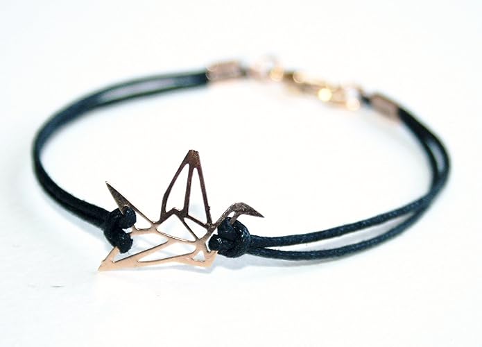 Zartes Handmade Glücksbringer Origami Kranich Lasercut