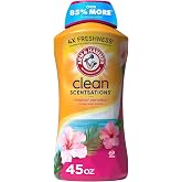 ARM &amp; HAMMER Clean Scentsations Laundry Scent Booster, Tropical, 45 Oz | In-Wash Laundry Fragrance, Tropical Paradise Scent, Lasting Freshness for Clothes and Towels, Laundry Additive
