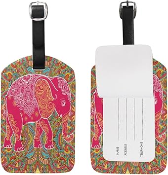 elephant luggage tag