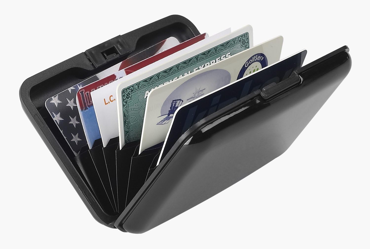  | Lewis N. Clark Rfid Aluminum Wallet, Black, One Size | Travel Wallets
