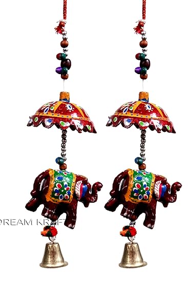 DreamKraft Paper Mache Door Hanging (48 cm, Multicolour)