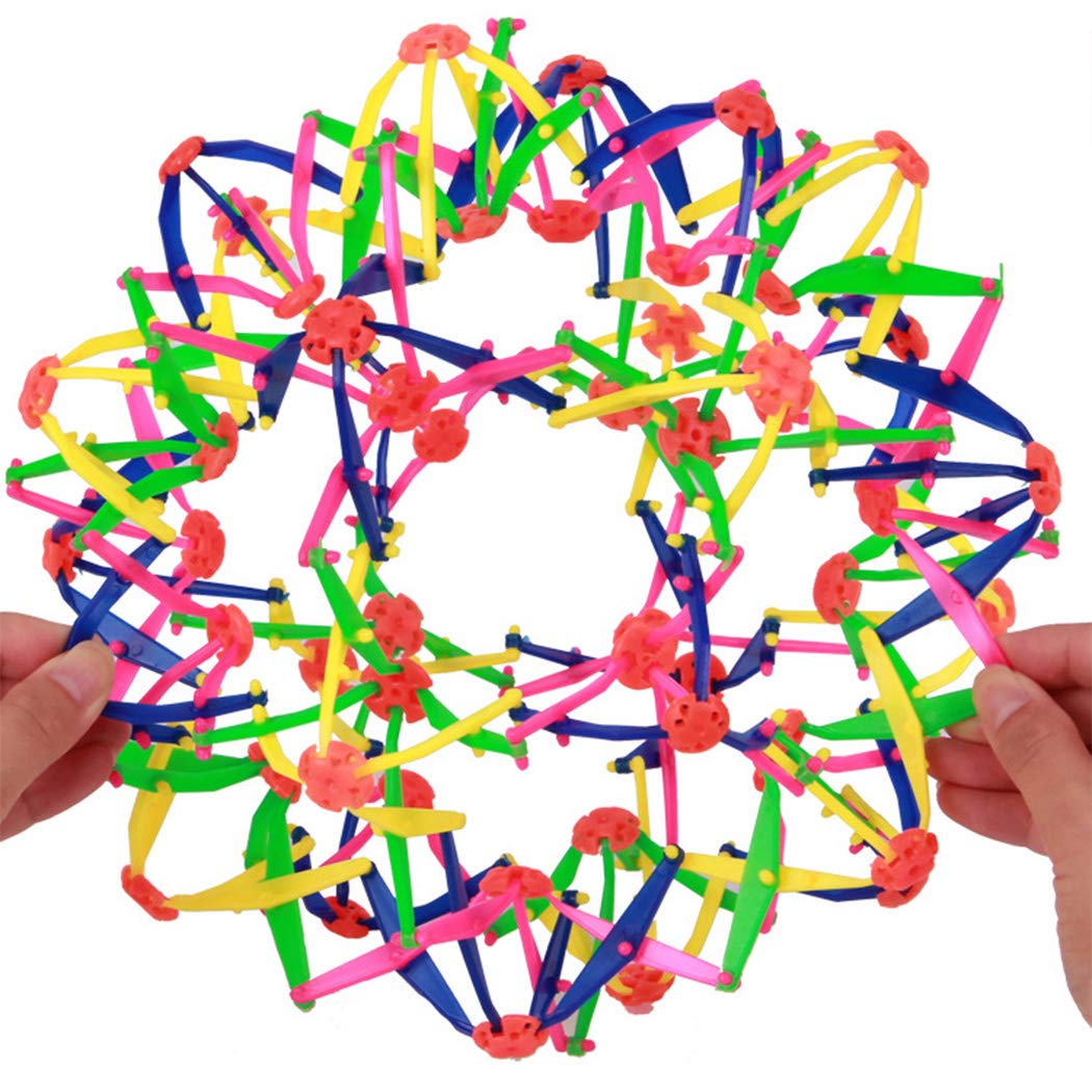 kaimus Kinder Magische Ball Ausfaltbare Ball Spielzeug Mehrfarbige Ball Kinderflexiblen Druck-Ball