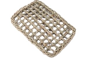Acouto Woven Seagrass Chew Toy Mat for Small Pets - Bunny, Chinchilla, Hamster Activity and Play Mat - Safe, Material