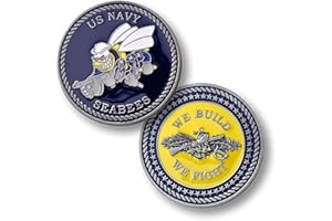 ARMED FORCES DEPOT U.S. Navy Seabees We Build We Fight Challenge Coin