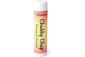 CHUBBY CHAP Chubby Jumbo Natural Chapstick - .5 Ounce Lip Balm (Strawberry Banana)