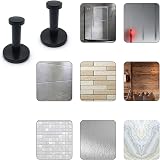 HAOCHEN 4 Black Stainless Steel Round Concealed Wall Hooks Heavy Duty for view 7