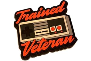 EMPIRE TACTICAL USA The Trained Veteran Game Controller Retro Classic 3x2.5 Hook Loop Morale Patch