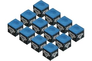 PATIKIL Billiard Pool Cue Chalk, 12 Pack Snooker Billiard Cue Chalk Pool Table Accessories for Billiards Cue Stick Tip, Blue