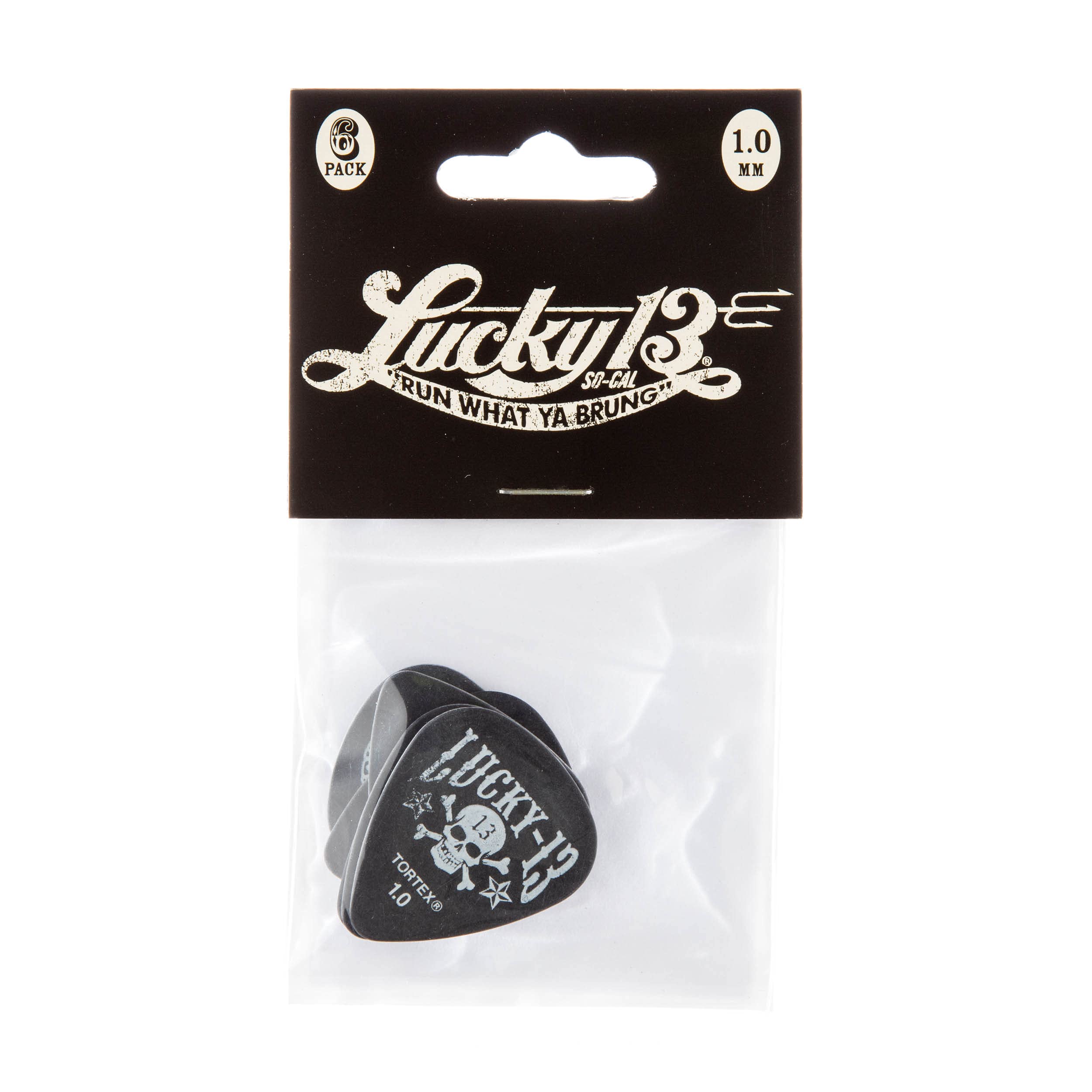 Jim Dunlop L13CP1.0 Lucky 13 Pick (Pack of 6)