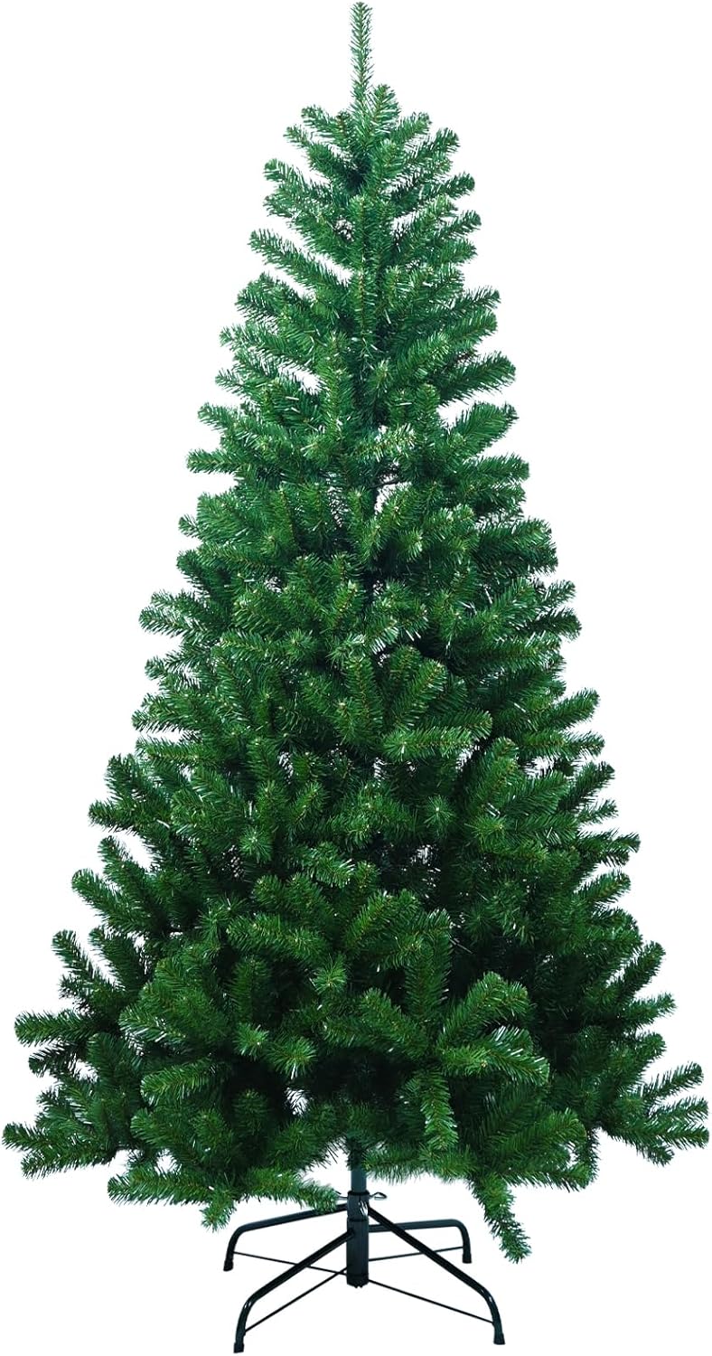 Trees - 4ft Artificial Christmas Tree,Maylaviu Unlit Premium Hinged Spruce Holiday Xmas Tree with Metal Foldable Stand for Home, Office, Party Decoration