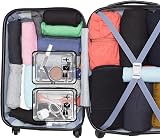 Jsdoin Clear Travel Toiletry Bag 2 Pack TSA Approved Waterproof Cosmetic Case view 5