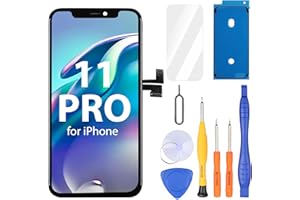 Ayake for iPhone 11 Pro Screen Replacement, 5.8 inch FHD LCD Display and Touch Digitizer Screen, True Tone Programmable, Face ID Remains (for A2160, A2217, A2215)