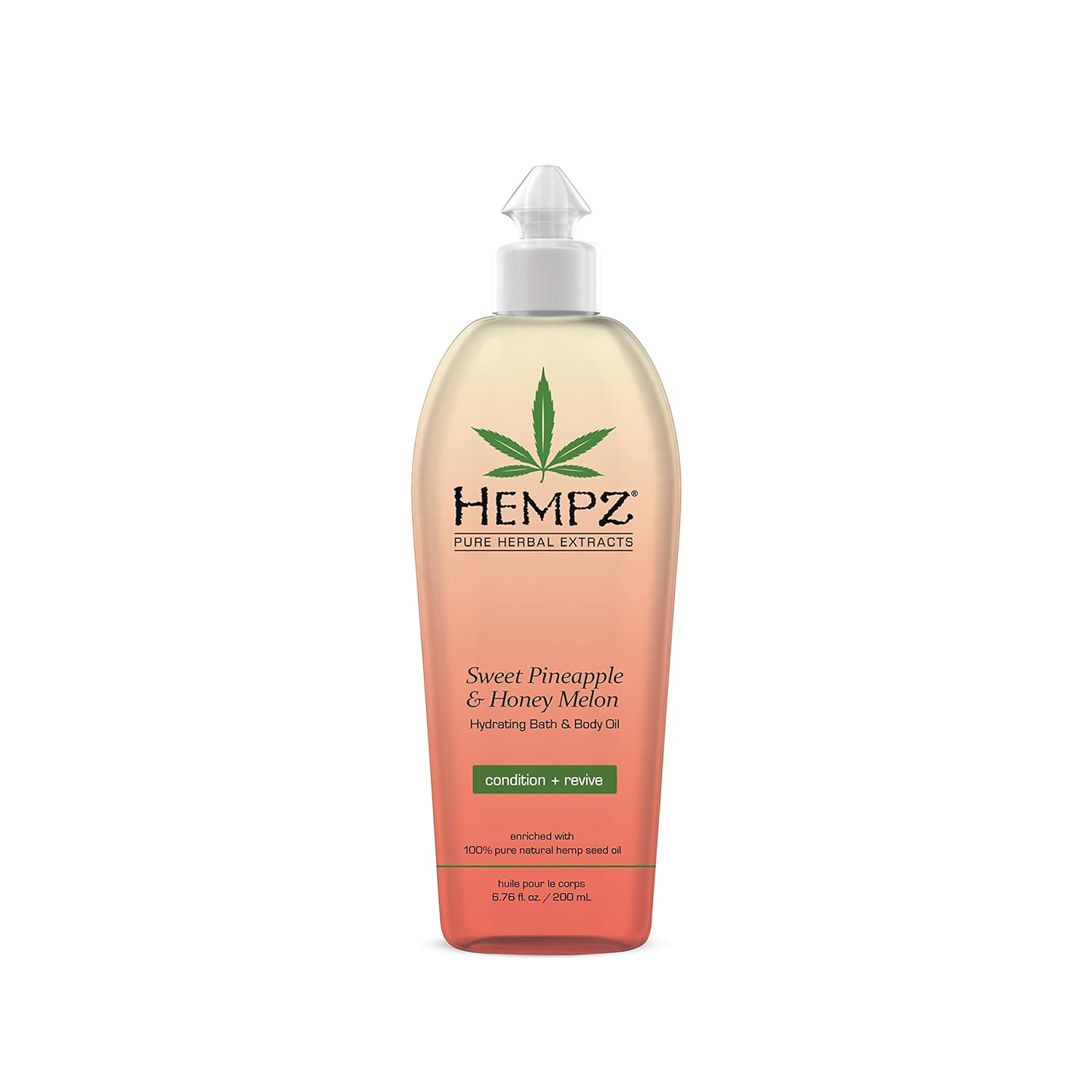 Hempz Hydrating Bath and Body Oil for Women, Sweet Pineapple & Honey Melon - Conditioning Body Moisturizer with Natural Hemp Seed Oil - Premium Body Oils, 6.76 fl. oz : Hair Care Products : Beauty
