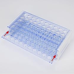 Labasics Test Tube Rack, 3-Tier Detachable Blue