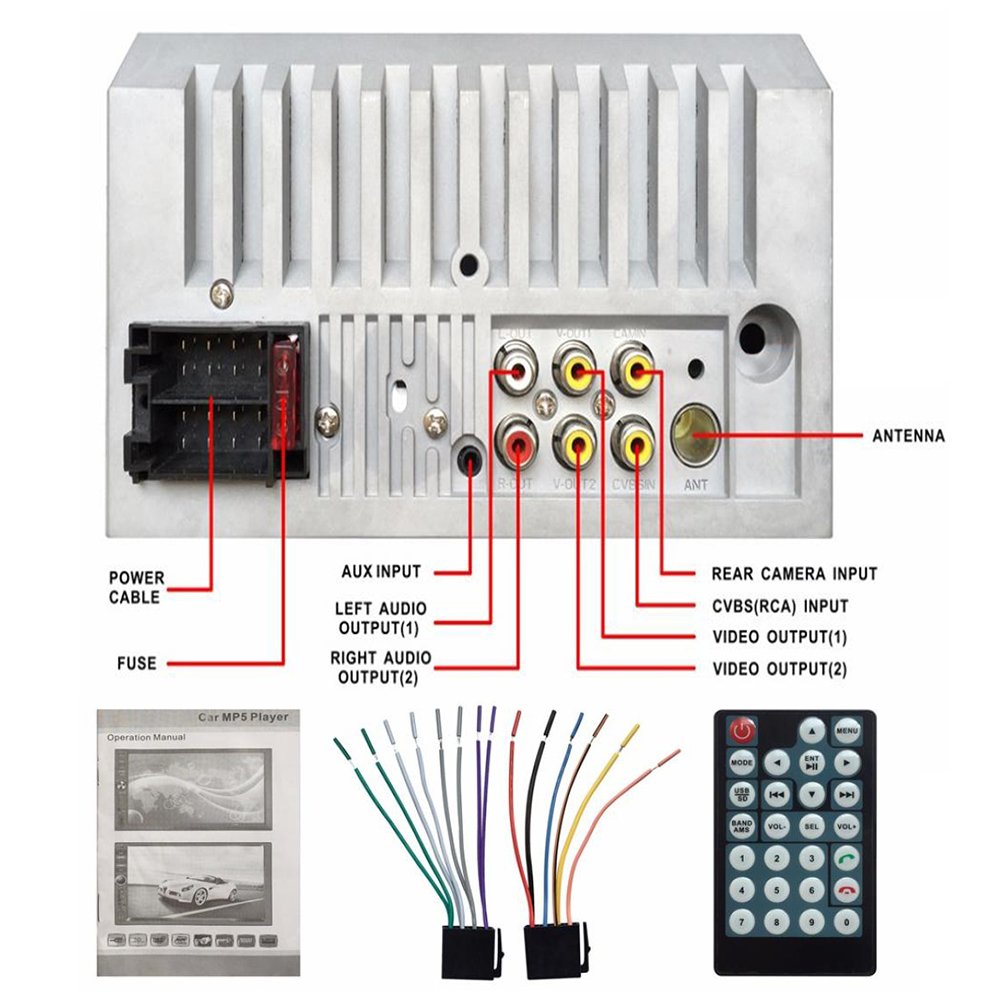 Naladoo 7 Inch In Dash Car Stereo Mp5 Player Radio Bluetooth Usb Aux 7023b Fba Buy Online In Sweden At Sweden Desertcart Com Productid