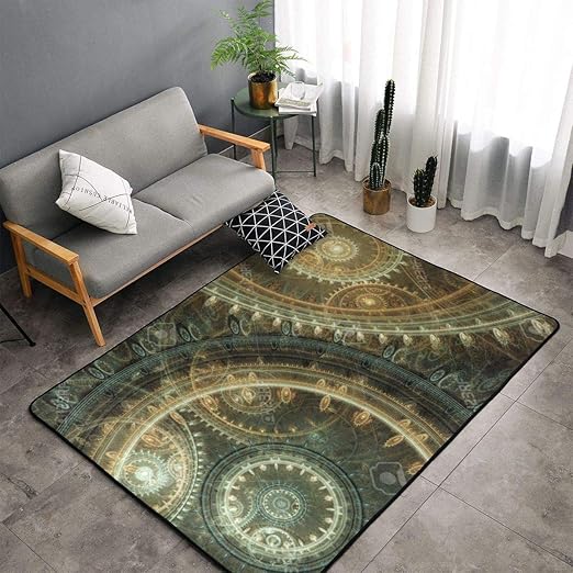 Amazon Com Bedroom Living Room Kitchen King Size Area Rug Home Decor Steampunk Floor Mat Doormats Quick Dry Bath Mat Yoga Mat Throw Rugs Runner 5 X 7 Kitchen Dining