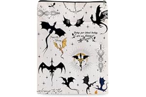 MAYDVDV Romantasy Dark Academia Dragons Book Sleeve, Fantasy Novel Reader Gift, Bookish Gifts, Book Inspired Gift, Paperback Book Protector Book Cover Dragons Lovers Book Gifts (Dragons Book Sleeve-1106)