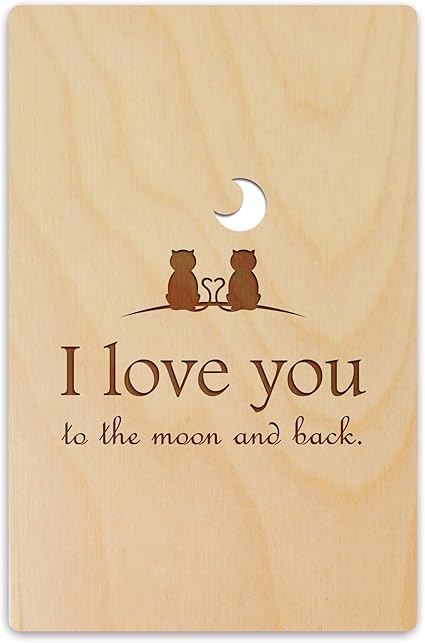 Gattini Innamorati Cartolina D Auguri In Legno Messaggio D Amore Per Lui Messaggio D Amore Per Lei Greeting Card Regalo Di Natale Regalo Per Anniversario Amazon It Cancelleria E Prodotti Per Ufficio