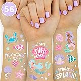 xo, Fetti Under The Sea Mermaid Temporary Tattoos