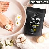 AROMATIKA Foot Bath Salt Jasmine Vanilla 1000g Pedicure Soak Sea Salt Foot Care view 8