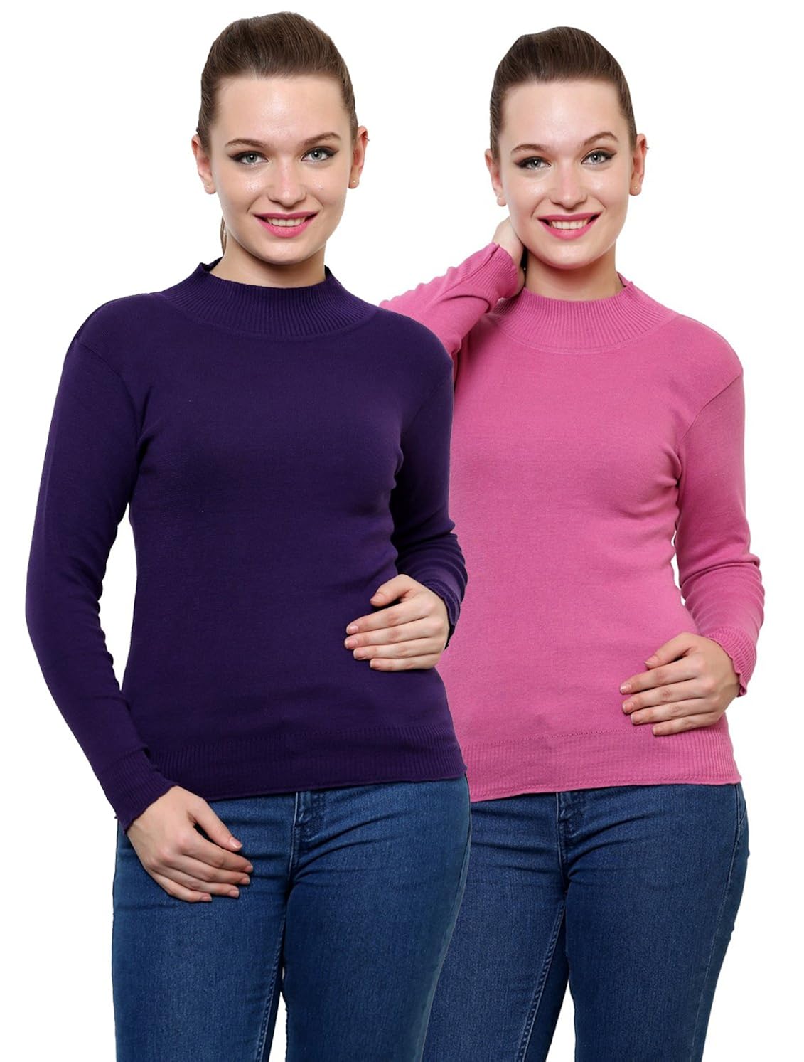 renka knitted pullover sweater for women (pack of 2)
