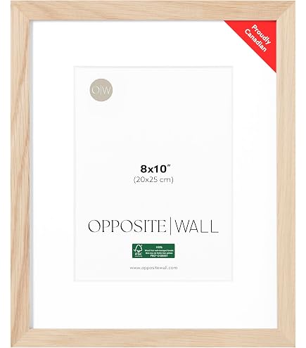 HOMESEVEN A1 Solid Oak Picture Frame - 23.4 X 33.1 Inches, Horizontal Or Vertical Hanging For Posters & Art