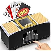 GAMIFY Automatic Card Shuffler 2 Deck | Battery Operated Uno Card Shuffler | Electric Playing Card Shuffler for Poker, Blackjack, Bridge & More | Casino-Grade, Fast & Quiet Shuffling Machine