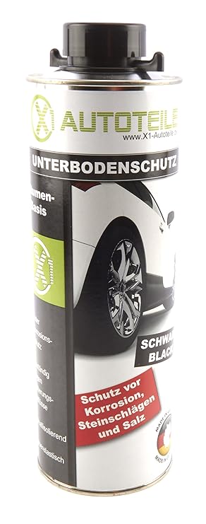 X1 Unterbodenschutz Bitumen schwarz 1000ml UBS Pistolendose 1L
