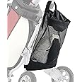 Sprinia Golf Push Cart Accessories - Golf Push Cart Backside Extension Storage Bag with Top-Closing Lid, Access to The Items Easily, Black
