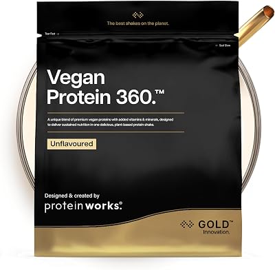 - Proteína Vegana - 100% Plant-Based - Sem Glúten - Baixo teor de Gordura - Sem Sabor - 1 kg