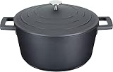 MasterClass Casserole Dish With Lid Medium 4L 24 cm Induction Oven Safe