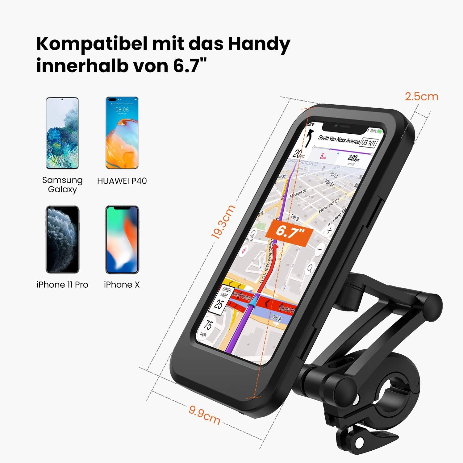 handyhalterung fahrrad samsung