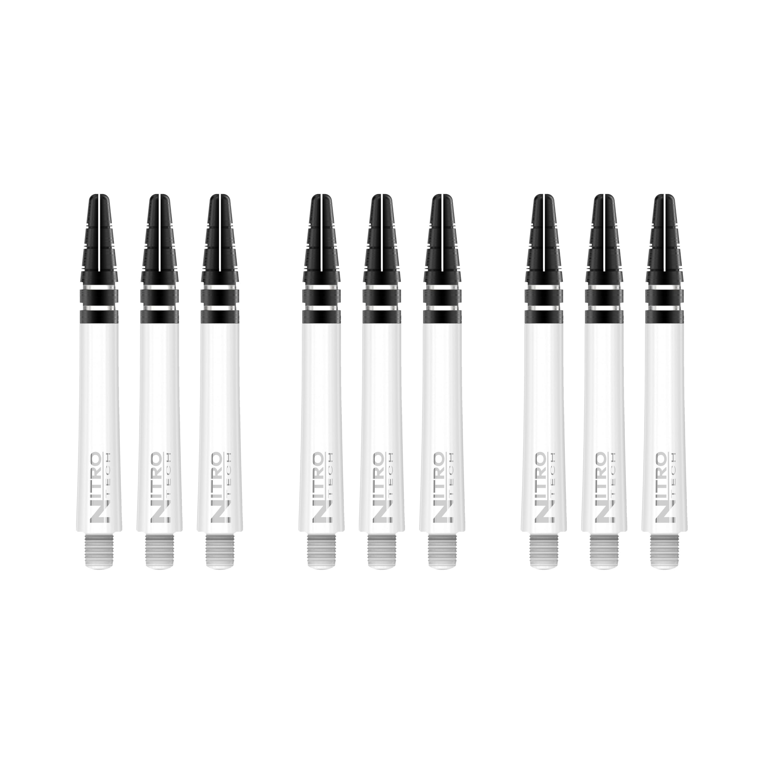 RED DRAGON Nitrotech Medium Stems - Solid White - 3 sets per pack (9 Stems in total)