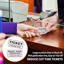 L LIKED 2000 Raffle Tickets 50/50 Raffle ticket 2