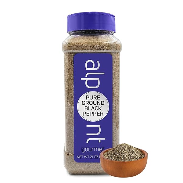 ALPONT GOURMET, PURE GROUND BLACK PEPPER 21OZ (595G),...