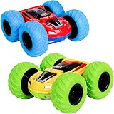 m zimoon Pull Back Car Inertia Monster Truck Toy Dual Color ABS Wheels