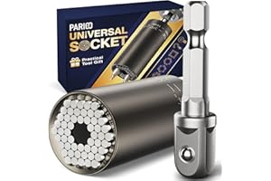 PARIGO Universal Socket Tools Gifts for Men: Christmas Gifts Stocking Stuffers for Dad Boyfriend Husband Professional 7mm-19mm Tool Sets Power Drill Adapter Stuff Ideas Unique Cool Gadgets Birthday Gift