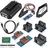 T48 TL866-3G USB Programmer with 9 Adapter Support 31000 ICS for SPI/Nor/NAND Flash/EMMC/IC Tester TL866CS TL866II Plus Replacement BIOS MCU EEPROM AVR PIC