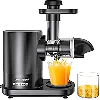 Acezoe Personal Blenders, Easy to Clean, Quiet Motor, Cold Press Juicer with Brush, 25 Recipes for Vegetable and Fruit