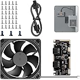 Original External Exhaust Fan Kit Compatible with Bambu Lab P2S with AMS,Active Ventilation 3D Printer Exhaust System for ABS,ASA,Nylon Filament,3D Printer Accessories Advanced Air Ventilation