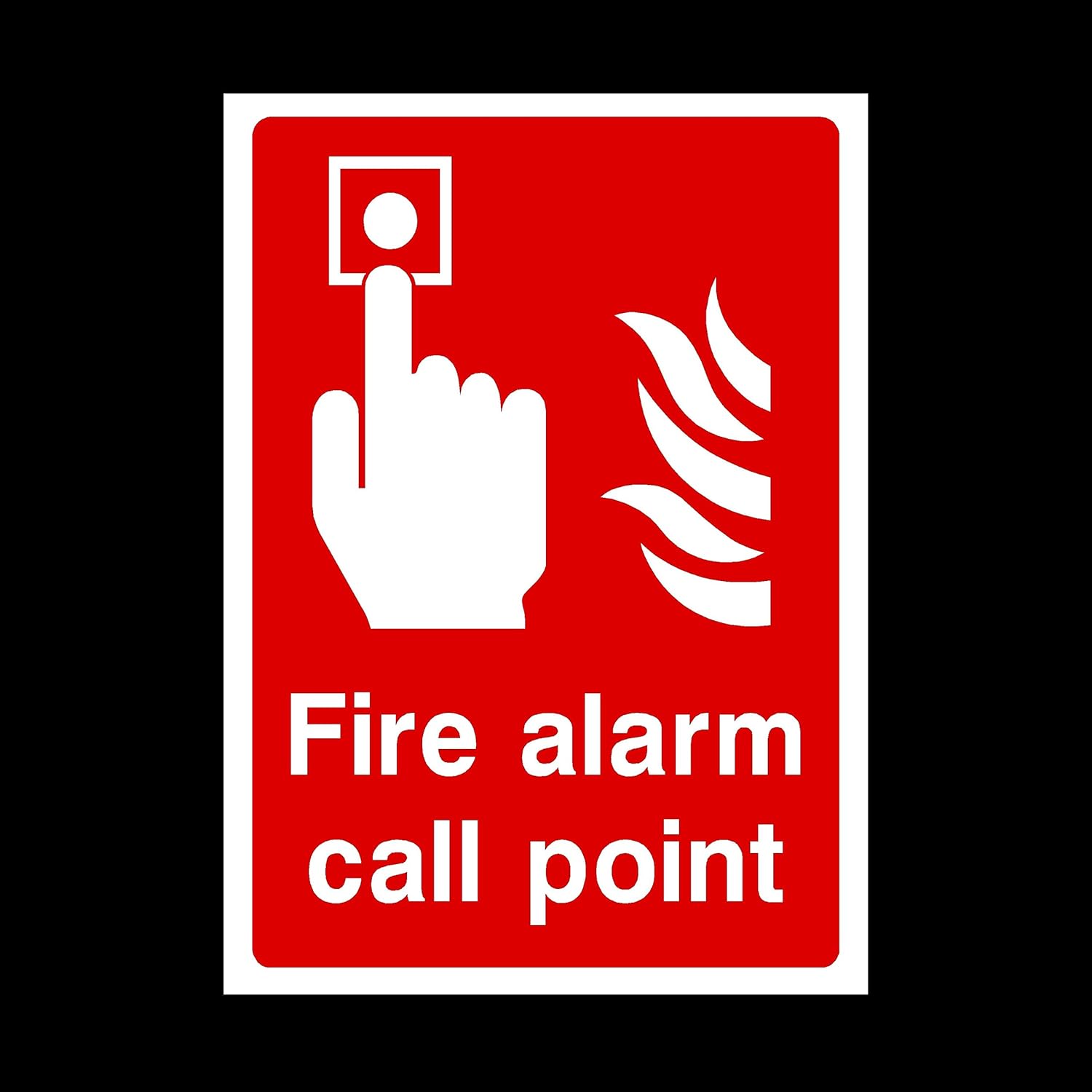 Fire Alarm Call Point Sticker/Self Adhesive Sign Fire/Emergency/Exit