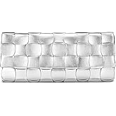 CHUNLI Woven Evening Clutch Purses for Women, PU Crossbody Shoulder Purse Handbag for Evening, Formal Events, Wedding, Party