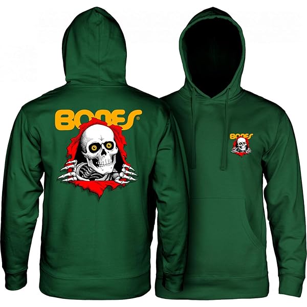 Powell Peralta Ripper Hoody Sweatshirt, Black, 2XL at Amazon