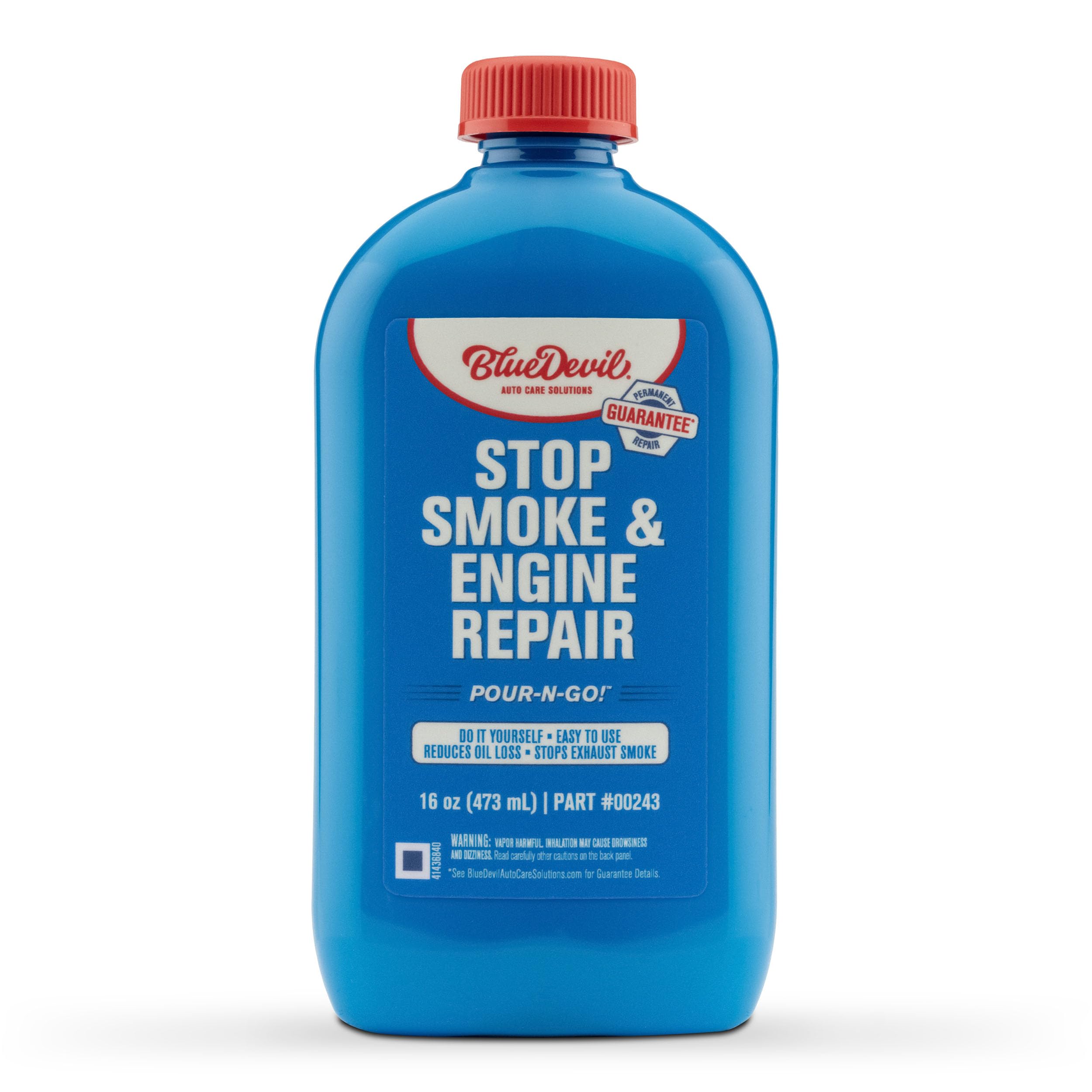 BlueDevil Stop Smoke & Engine Repair – 16 oz | Reduces Exhaust Smoke & Restores Engine Compression | Works While You Drive
