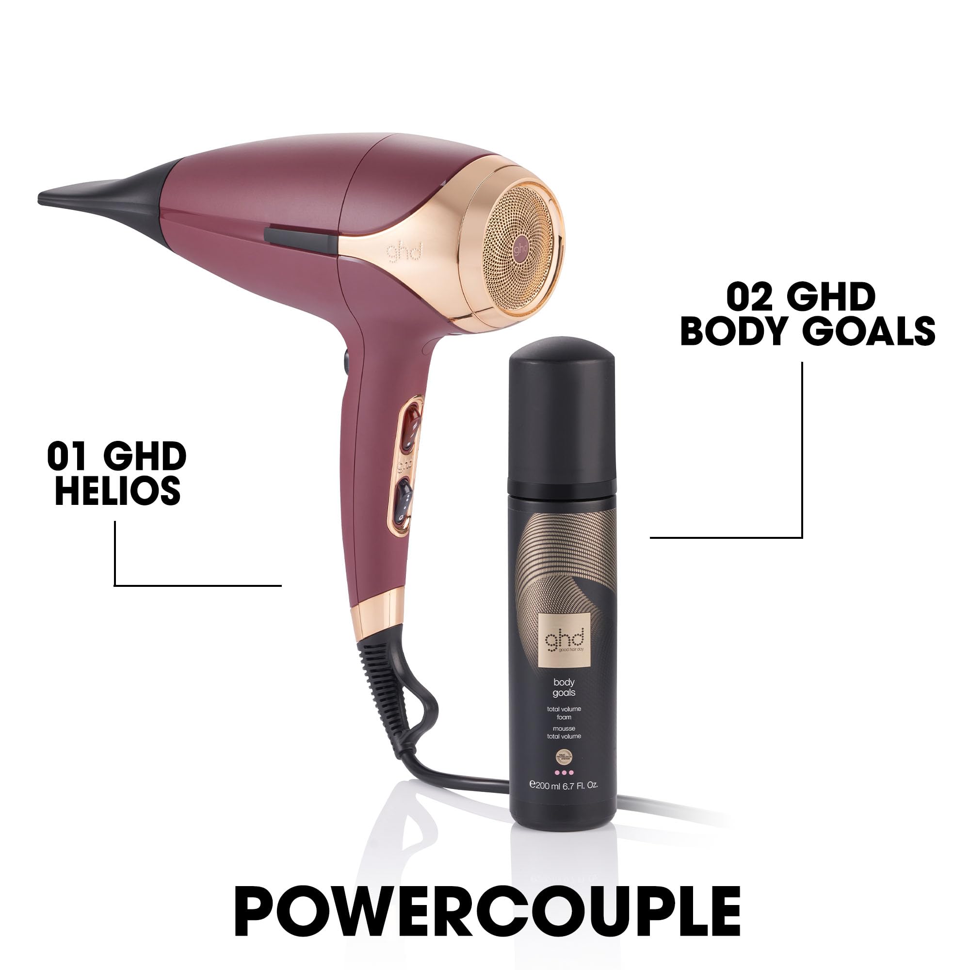 ghd helios Föhn: Professioneller Haartrockner für ultra schnelles & präzises Styling, leichtes Design mit 120 km/h Luftstrom, Blowout & Anti Frizz Finish, Hair Dryer für alle Haartypen 7